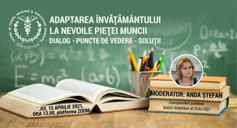 Read more about the article ADAPTAREA ÎNVĂȚĂMÂNTULUI LA NEVOILE PIEȚEI MUNCII DIALOG – PUNCTE DE VEDERE – SOLUȚII