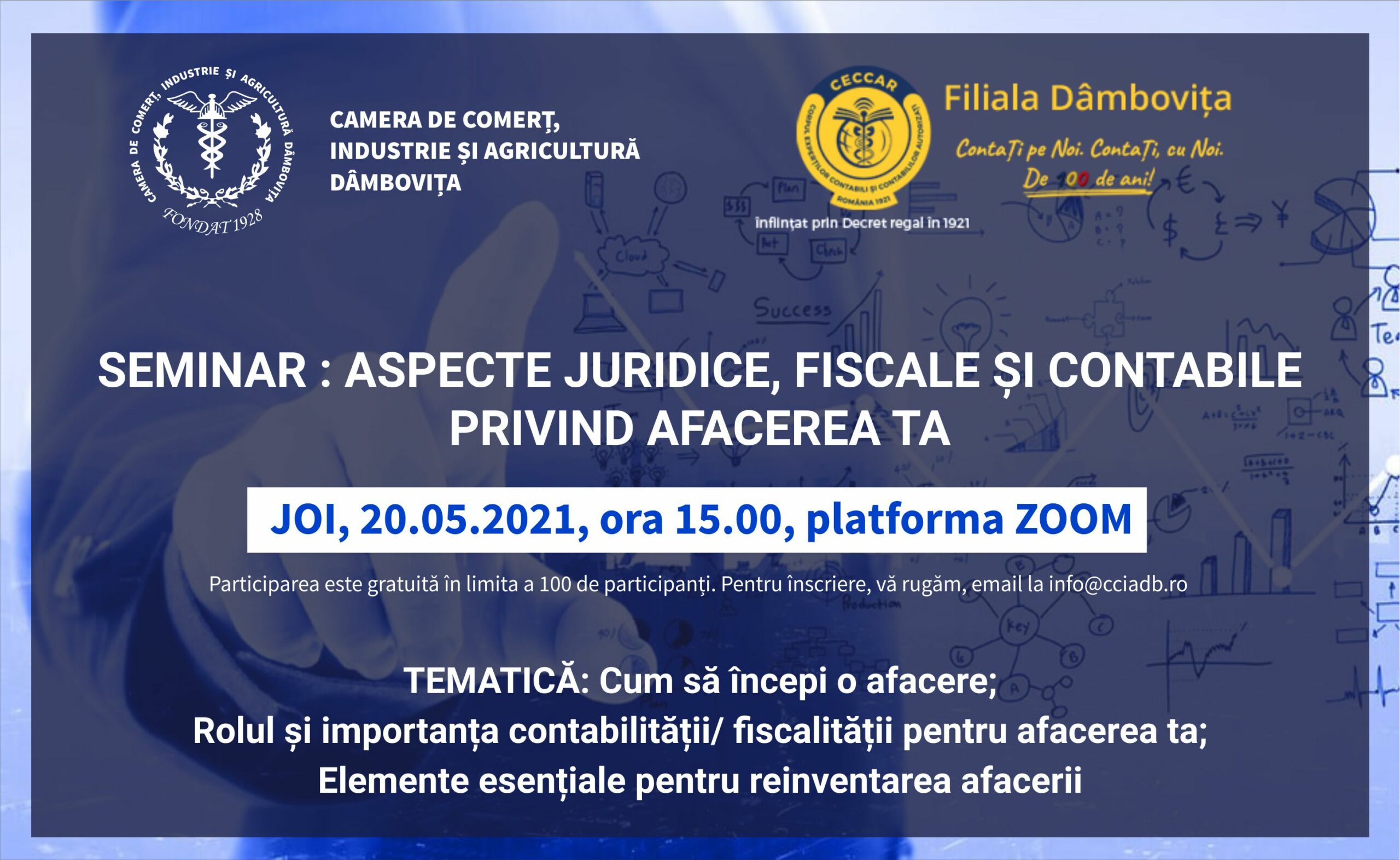 You are currently viewing Seminar: ASPECTE JURIDICE, FISCALE ȘI CONTABILE PRIVIND AFACEREA TA