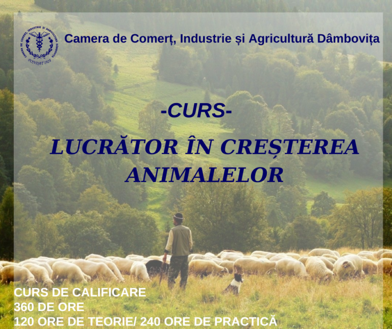 Read more about the article CURS LUCRĂTOR ÎN CREȘTEREA ANIMALELOR