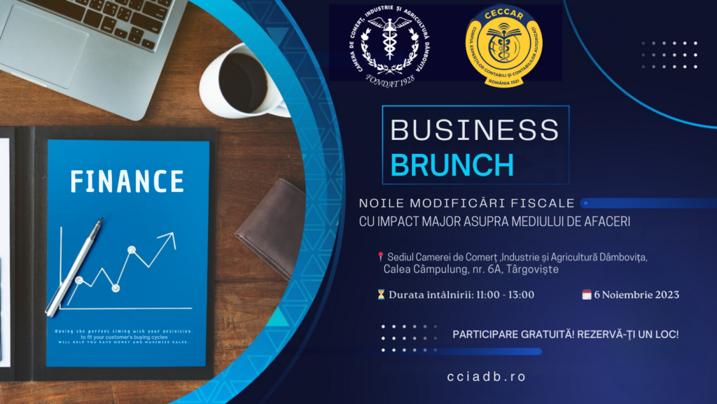 Business Brunch – Noile modificări fiscale cu impact major asupra mediului de afaceri