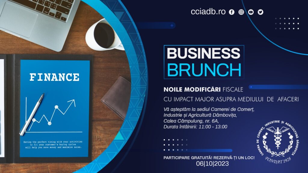 Business Brunch – Noile modificări fiscale cu impact major asupra mediului de afaceri