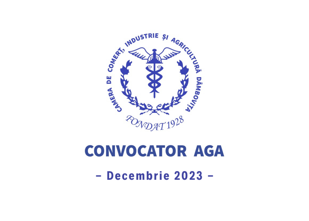 Adunarea Generală a Membrilor Camerei de Comerț Dâmbovița – Decembrie 2023