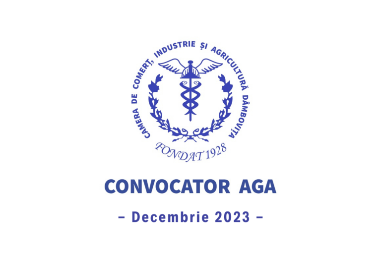 Read more about the article Adunarea Generală a Membrilor Camerei de Comerț Dâmbovița – Decembrie 2023